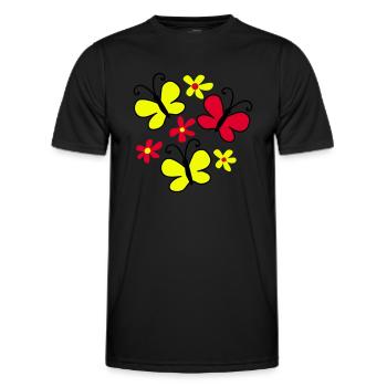papillons - T-shirt sport Homme - noir - Devant - AI Model Male 178 dark (178cm)
