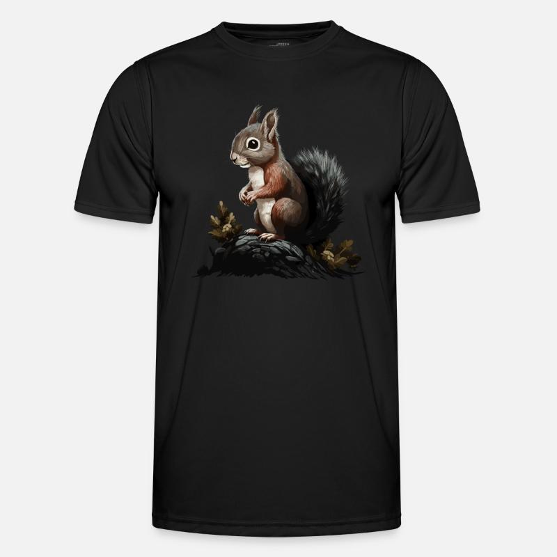 Eichhörnchen Wald Baumhörnchen Hörnchen Männer Funktions-T-Shirt