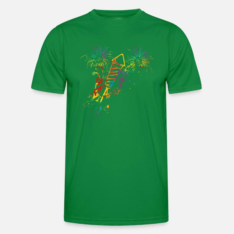 Rétro Fireworks Rockets T-shirt sport Homme