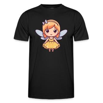 Fée Mignon Bébé Conte de fées - T-shirt sport Homme - noir - Devant - AI Model Male 178 dark (178cm)