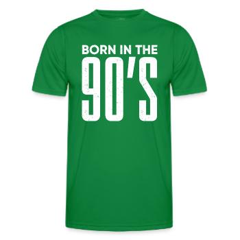 90er Jahre - Männer Funktions-T-Shirt - Kelly Green - Vorne - AI Model Male 178 dark (178cm)