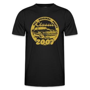 18. Geburtstag - Klassiker Musclecar 04/2007 - Männer Funktions-T-Shirt - Schwarz - Vorne - AI Model Male 178 dark (178cm)
