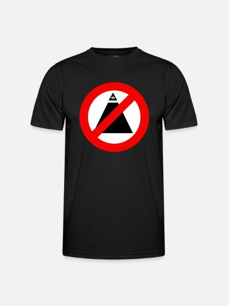 No-Illuminati - T-shirt sport Homme - noir