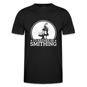 Identité de forge plutôt être une idée cadeau de forge - T-shirt sport Homme - noir - Devant - AI Model Male 178 dark (178cm)