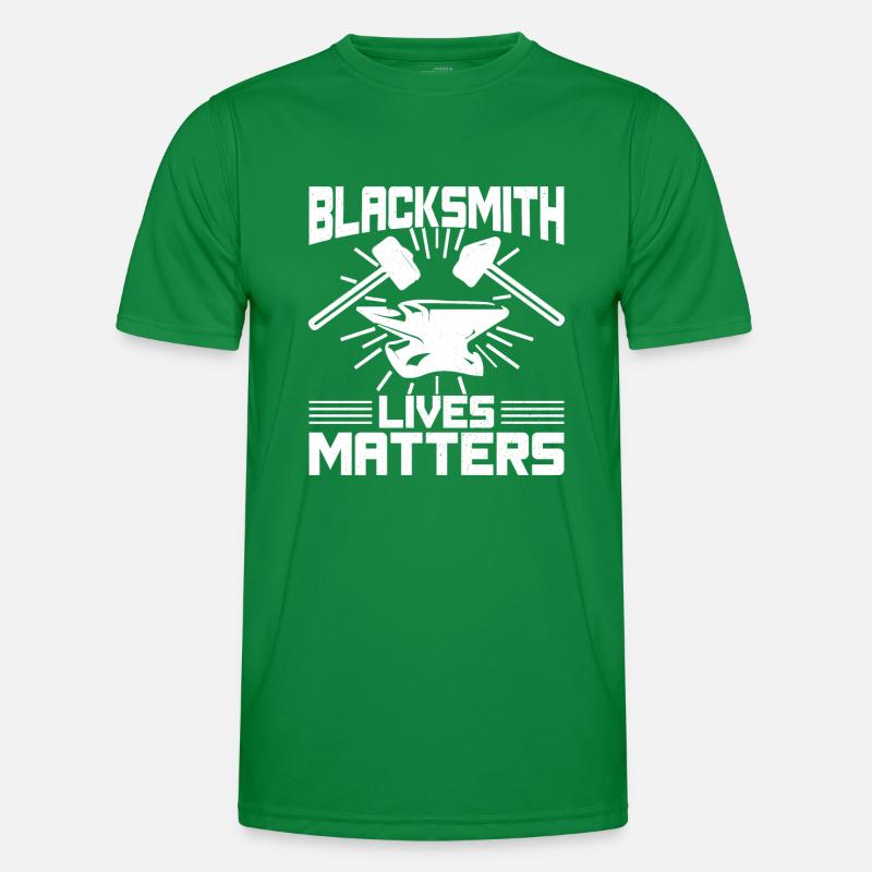 Blacksmith Lives Matters Forging Gift Idea Männer Funktions-T-Shirt