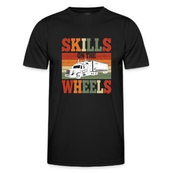 Truckers Cool Saying Vintage Retro Driver Gifts - Männer Funktions-T-Shirt - Schwarz - Vorne - AI Model Male 178 dark (178cm)