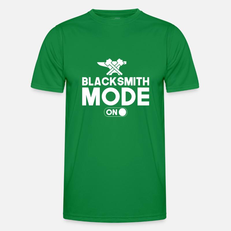 Blacksmith Mode On Metalsmith Gift Idea Men's Functional T-Shirt