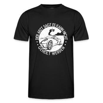 Slotracing g Es Kann Nicht Geheilt Werden Slotrace - Männer Funktions-T-Shirt - Schwarz - Vorne - AI Model Male 178 dark (178cm)