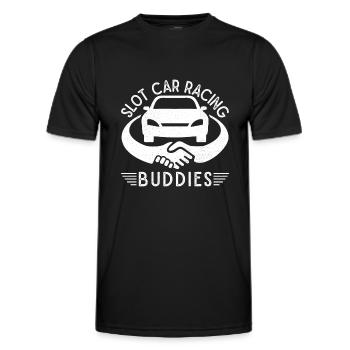 Slot Car Racing Buddies Racing Cadeau - T-shirt sport Homme - noir - Devant - AI Model Male 178 dark (178cm)