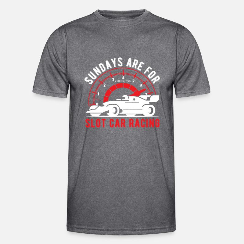 Les dimanches sont pour les voitures de course de voitures de course de machines à sous T-shirt sport Homme