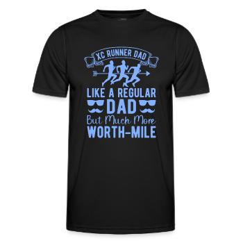 Funny XC Running Runner Cadeaux Édition Unique - T-shirt sport Homme - noir - Devant - AI Model Male 178 dark (178cm)