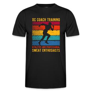 Funny XC Running Gift XC Runner Edition - Men's Functional T-Shirt - black - Front - AI Model Male 178 dark (178cm)