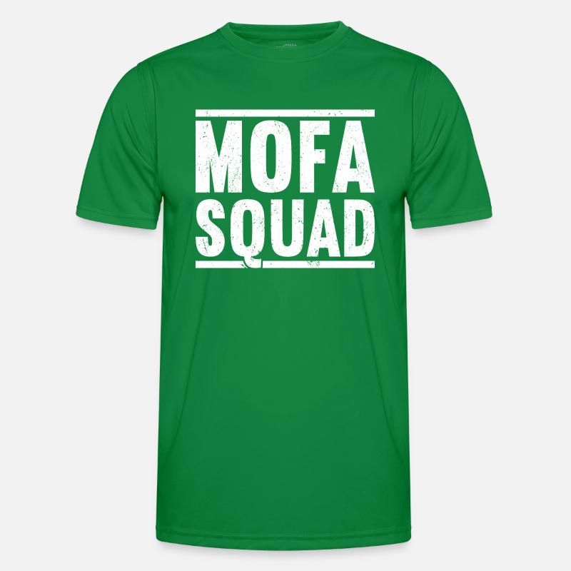 Mofa Mofas Moped Zweirad Mofafahrer Rollerfahrer Männer Funktions-T-Shirt