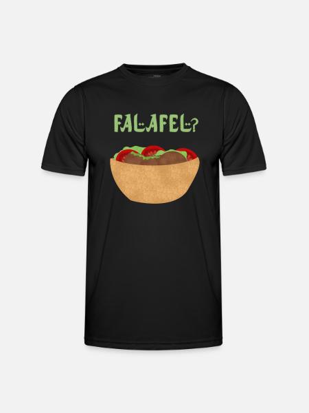 Falafel - Männer Funktions-T-Shirt - Schwarz