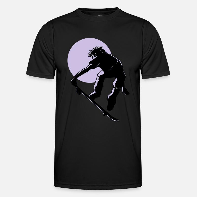 skater - Männer Funktions-T-Shirt - Schwarz