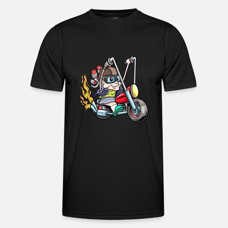 Motorrad Motorrad Oma Motorradfahrer Männer Funktions-T-Shirt