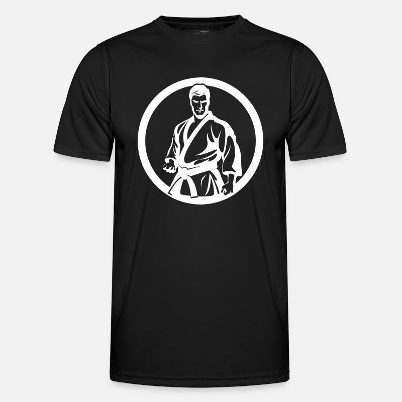 Karateka Drawing - Men's Functional T-Shirt - black