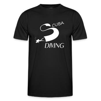 Scuba Diving - Männer Funktions-T-Shirt - Schwarz - Vorne - AI Model Male 178 dark (178cm)