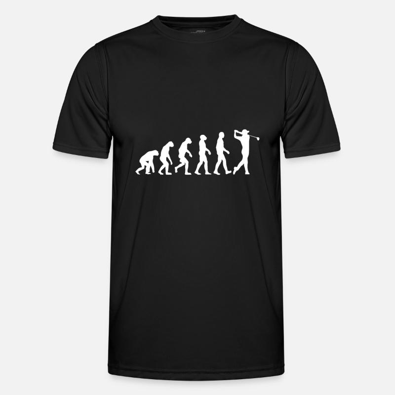 Golf Evolution - Männer Funktions-T-Shirt - Schwarz