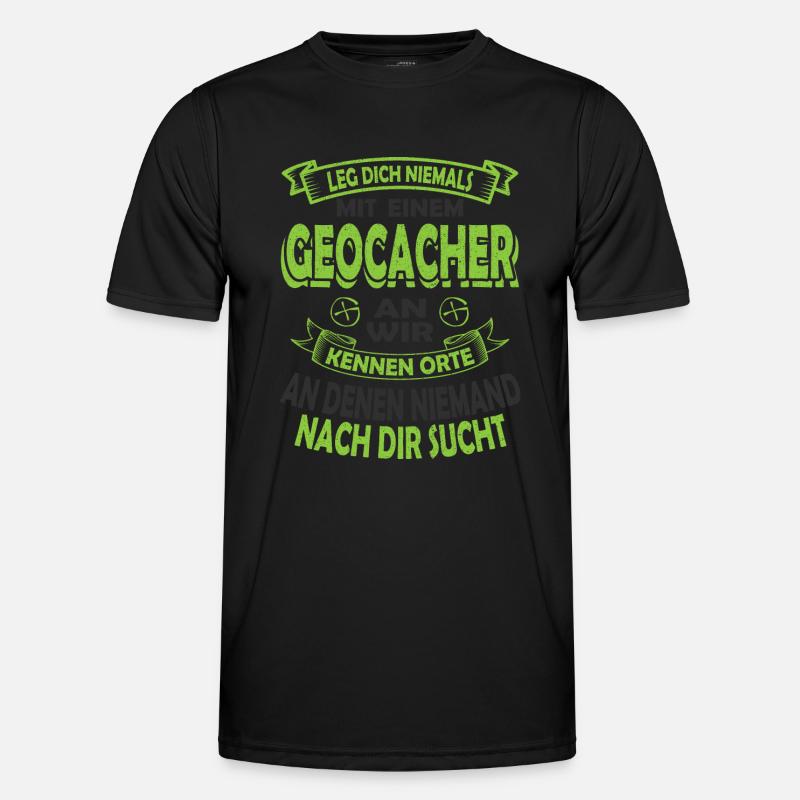 Geocaching Männer Funktions-T-Shirt