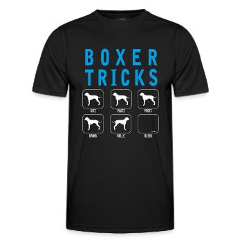 Boxer Tricks - Männer Funktions-T-Shirt - Schwarz - Vorne - AI Model Male 178 dark (178cm)