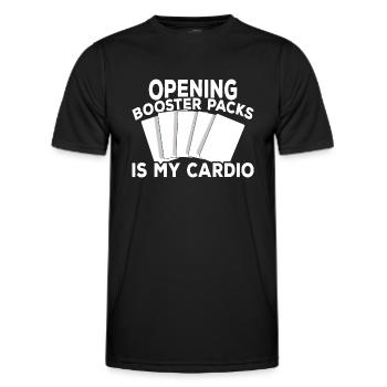 Trading Card Game - Men's Functional T-Shirt - black - Front - AI Model Male 178 dark (178cm)