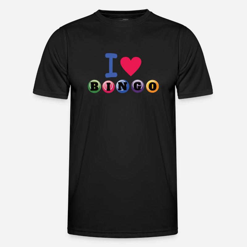 Bingo Spieler Geschenk Geschenkidee - Männer Funktions-T-Shirt - Schwarz