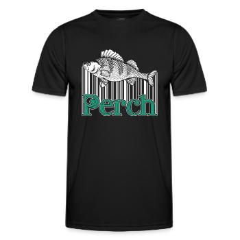 Perch Perch Vintage - Men's Functional T-Shirt - black - Front - AI Model Male 178 dark (178cm)