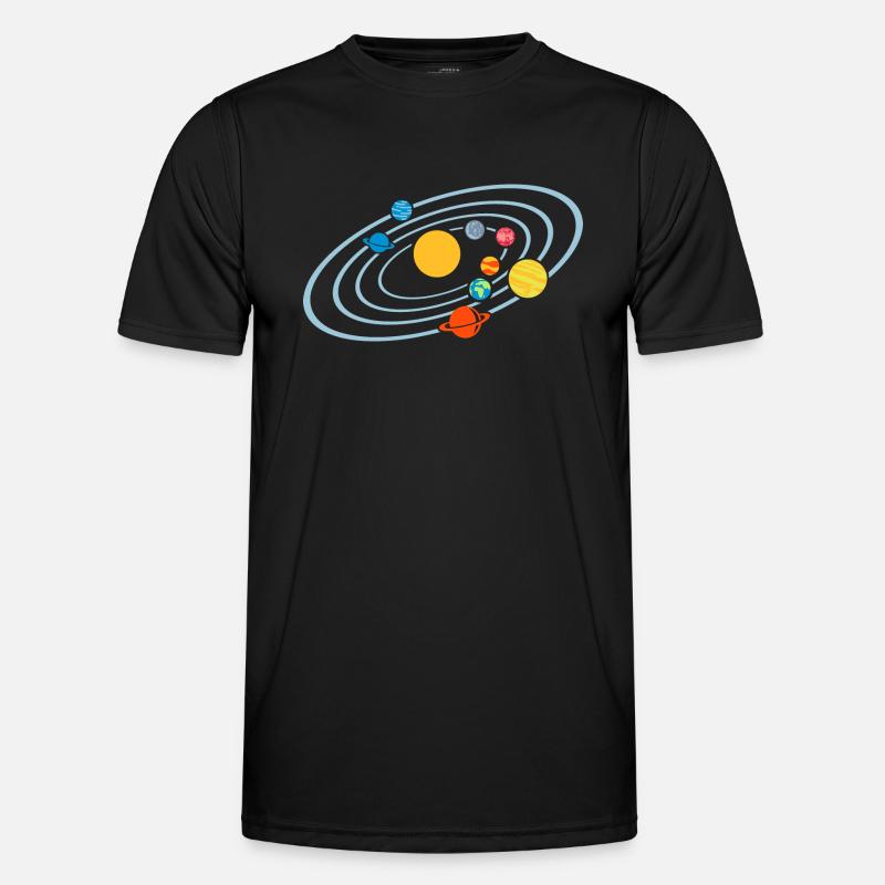 Planeten Männer Funktions-T-Shirt