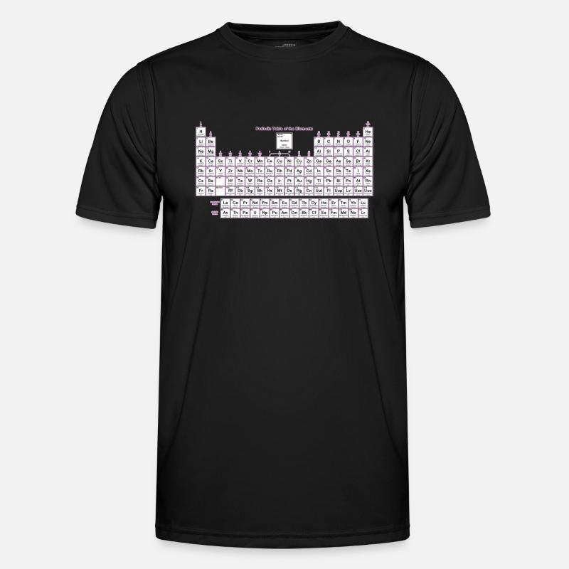 Periodensystem der Elemente - Männer Funktions-T-Shirt - Schwarz