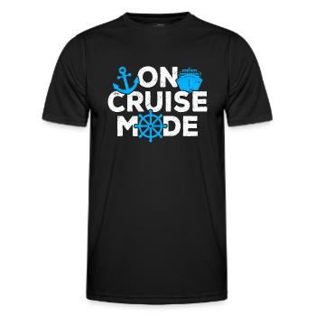 Croisière Croisière Vacances Croisière en famille - T-shirt sport Homme - noir - Devant - AI Model Male 178 dark (178cm)
