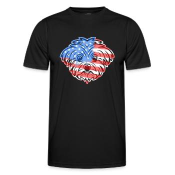 Maltese Maltese Flag - Men's Functional T-Shirt - black - Front - AI Model Male 178 dark (178cm)