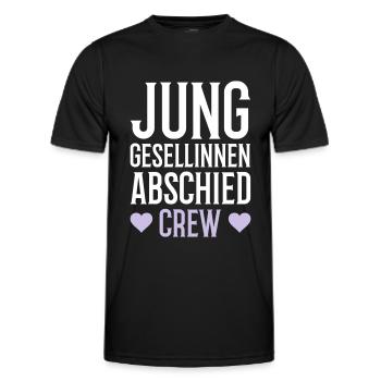 Hen Party Crew - Men's Functional T-Shirt - black - Front - AI Model Male 178 dark (178cm)