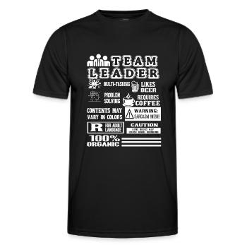 Teamleiter Multitasking Job - Männer Funktions-T-Shirt - Schwarz - Vorne - AI Model Male 178 dark (178cm)