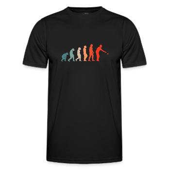Boule Petanque Retro Vintage Französisch - Männer Funktions-T-Shirt - Schwarz - Vorne - AI Model Male 178 dark (178cm)