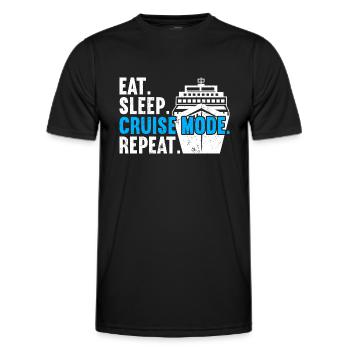 Croisière Croisière Vacances Croisière en famille - T-shirt sport Homme - noir - Devant - AI Model Male 178 dark (178cm)