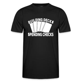 Trading Card Game - Men's Functional T-Shirt - black - Front - AI Model Male 178 dark (178cm)
