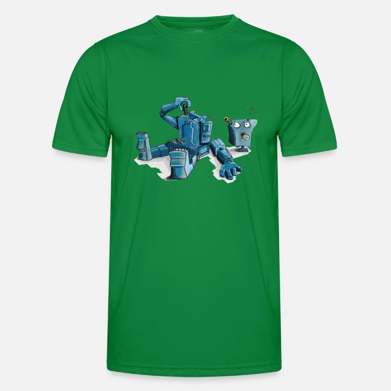 Roboter Männer Funktions-T-Shirt