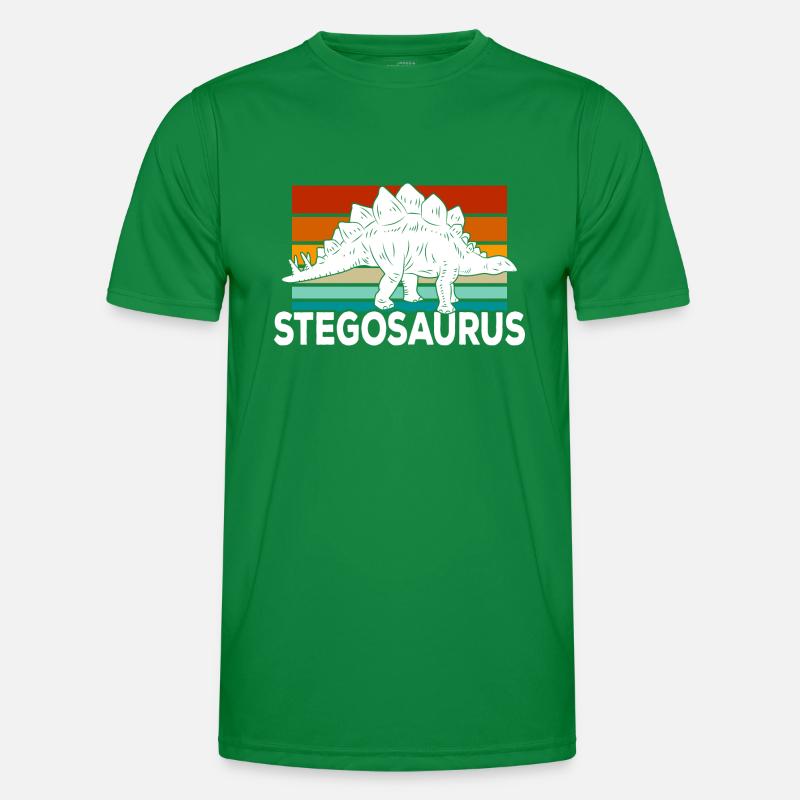 Stegosaurus Dino Men's Functional T-Shirt