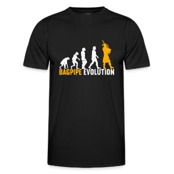 Dudelsack Dudelsack Dudelsackspieler Schottland - Männer Funktions-T-Shirt - Schwarz - Vorne - AI Model Male 178 dark (178cm)
