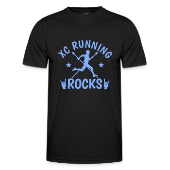 Funny XC Running Gift XC Runner Edition - Men's Functional T-Shirt - black - Front - AI Model Male 178 dark (178cm)