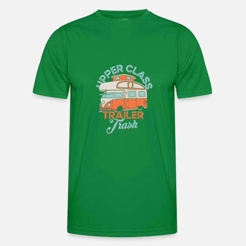 Upper class trailer trash – camping park Men's Functional T-Shirt