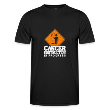 Cancer destruction in progress - Chemo Hospital - Men's Functional T-Shirt - black - Front - AI Model Male 178 dark (178cm)