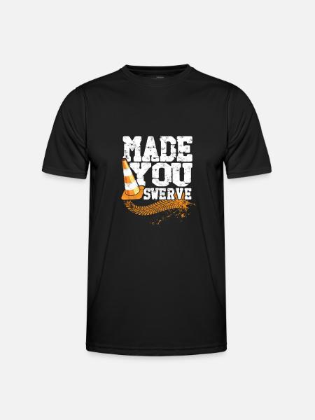 Hat dich dazu gebracht, Autocross Racing Cone - Ghetto auszuweichen - Männer Funktions-T-Shirt - Schwarz