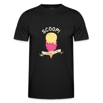 Scoop da ist es - Bunte Delicious Sweet - Männer Funktions-T-Shirt - Schwarz - Vorne - AI Model Male 178 dark (178cm)