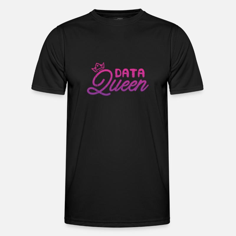 Data Queen - coding - Men's Functional T-Shirt - black