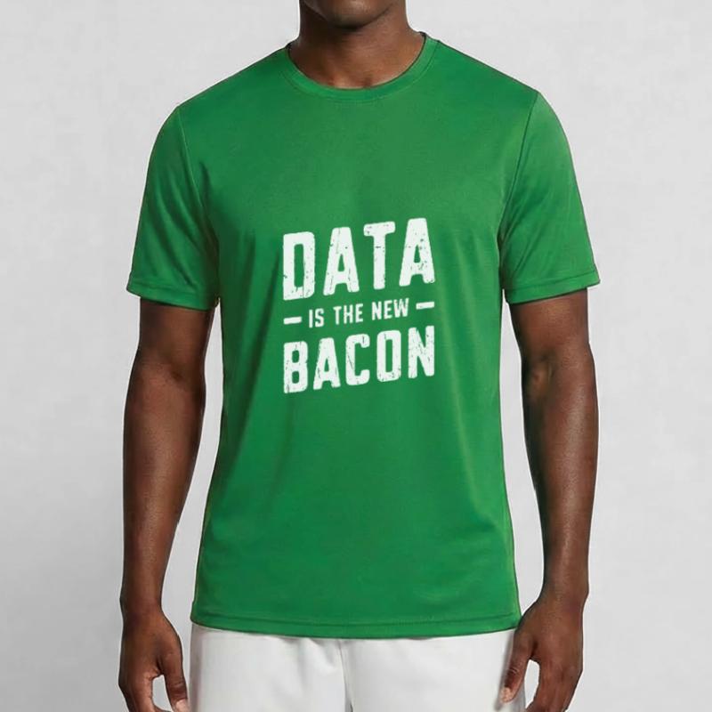 Data is the new bacon - coding Men's Functional T-Shirt