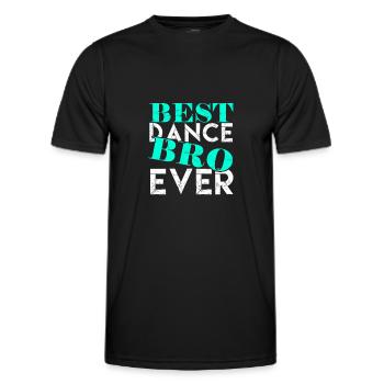Bester Tanzbruder aller Zeiten - Gesellschaftstanz - Männer Funktions-T-Shirt - Schwarz - Vorne - AI Model Male 178 dark (178cm)