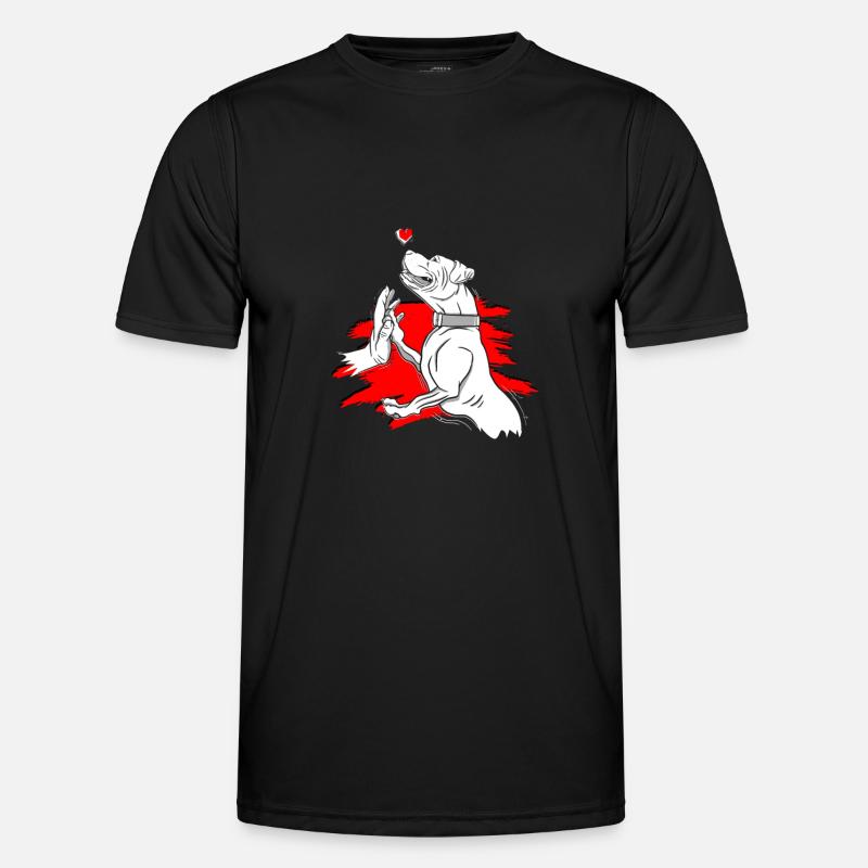 Pitbull Liebe Hundebesitzer - Pitbull Terrier - Männer Funktions-T-Shirt - Schwarz
