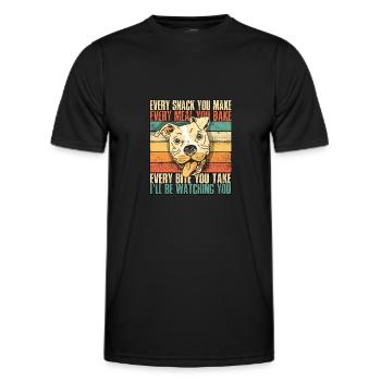 Jeder Snack, den du machst Jede Mahlzeit, die du backst Jede - Männer Funktions-T-Shirt - Schwarz - Vorne - AI Model Male 178 dark (178cm)